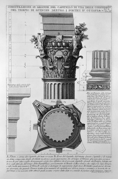 Portikus der Octavia von Giovanni Battista Piranesi